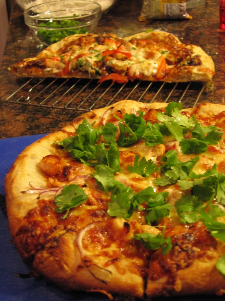 Asian Pizza and BBQ Pizza