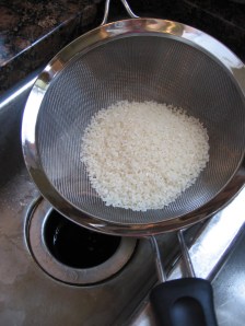Rinsing the Rice