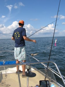Fishing for Labradors...Even our dog wanted in on the action!