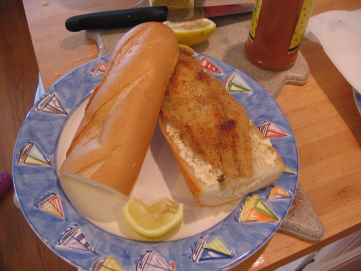 Fried Trout Sandwiches 