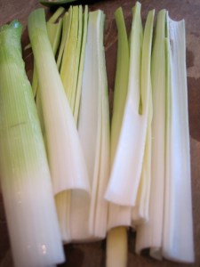 Sliced Leeks