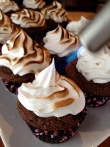 "Toasting" the frosting