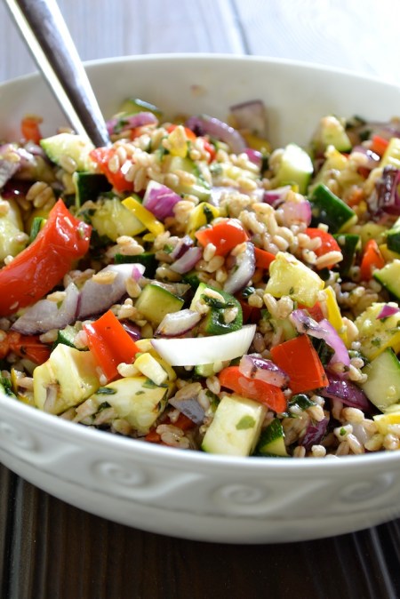 Grilled Vegetable and Farro Salad