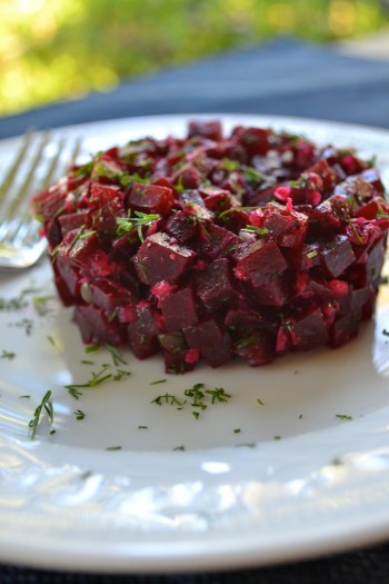 Beet Tartare Close-Up
