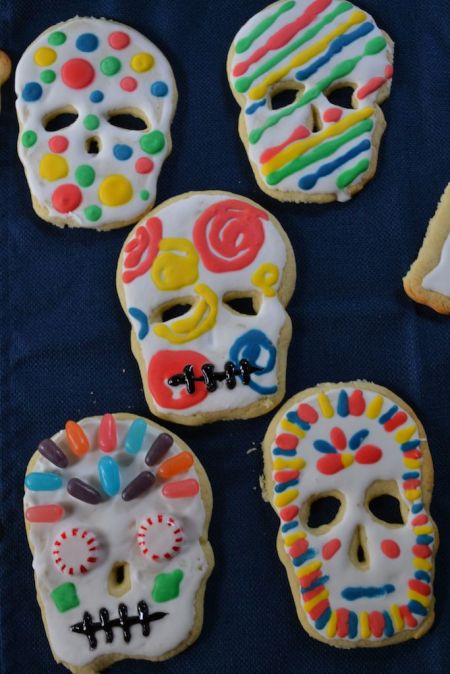 Dia de Los Muertos Skull Cookies