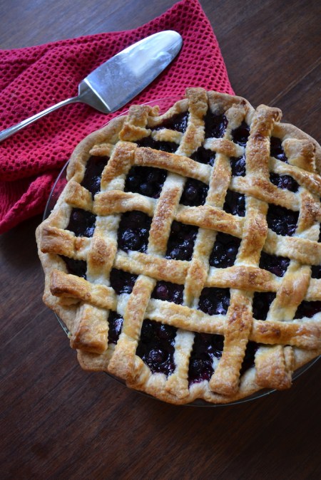 Bluberry Pie with Lattice Top