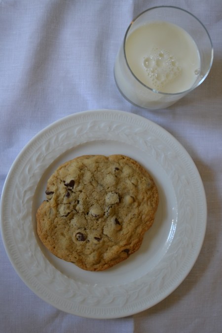 Cookie with Milk from Above