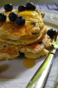 From the side Beer and Blueberry Pancakes