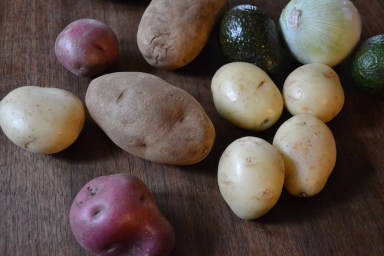 Potatoes, Avocado & White Onion