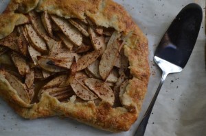 Rustic Apple Tart with Server