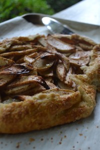 Close-up Rustic Apple Tart