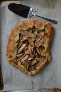 Rustic Apple Tart with White Wine Syrup