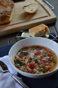 Escarole, Chicken and White Bean Soup