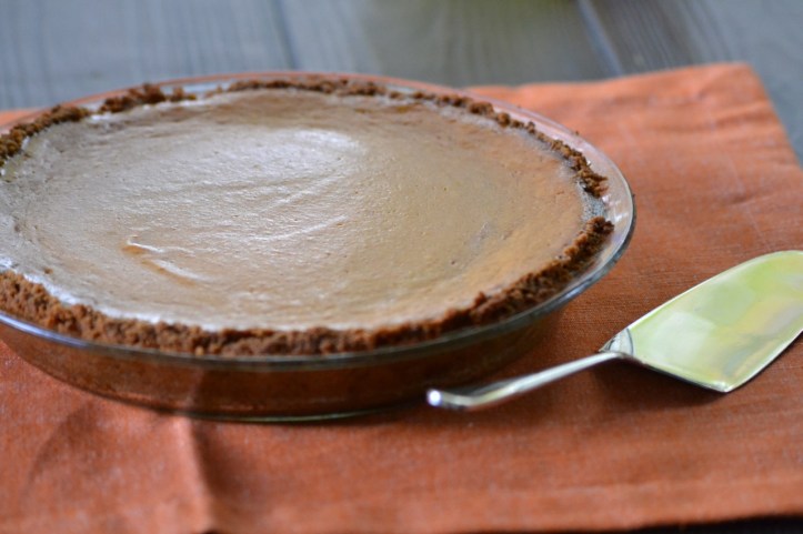 Pumpkin Pie with a Gingersnap Crust