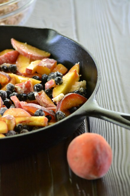 Peach and Blueberry Cobbler (www.mincedblog.com)