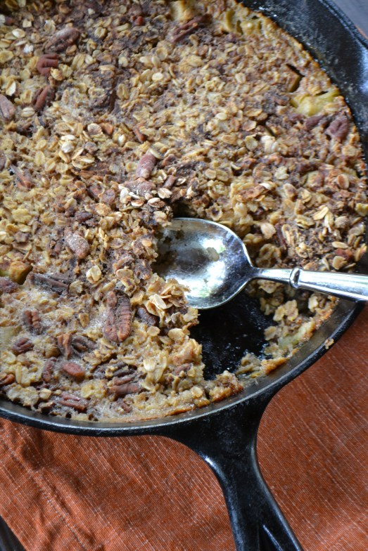 Ingredients for Baked Oatmeal with Apple, Pear and Pecans (www.mincedblog.com)