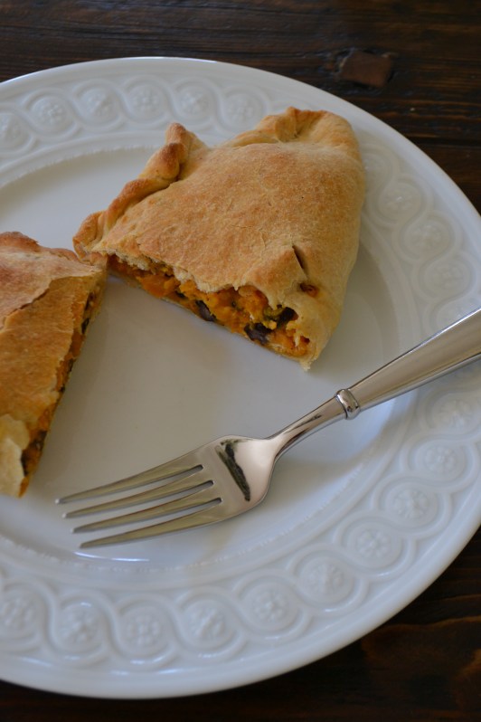 Sweet Potato, Black Bean and Goat Cheese Calzones  (www.mincedblog.com)